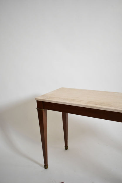 Neoclassical mahogany console table, 1960s.