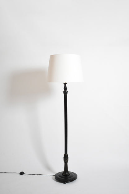 Flower-shaped base and column floor lamp, 1950s.