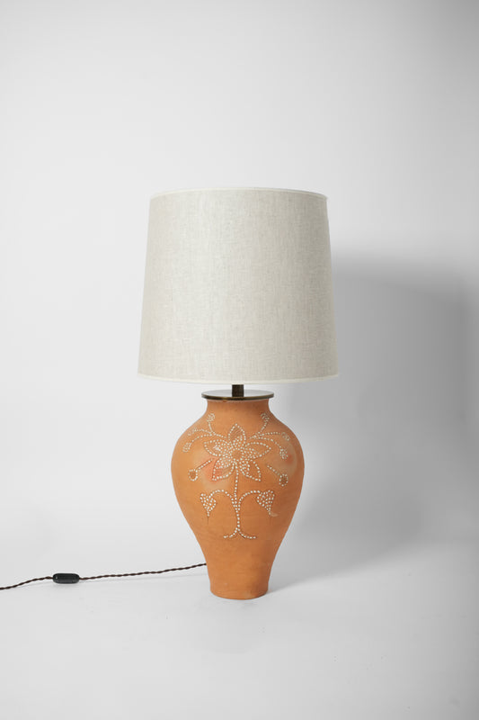 Nisa terracota lamp, 1970s.