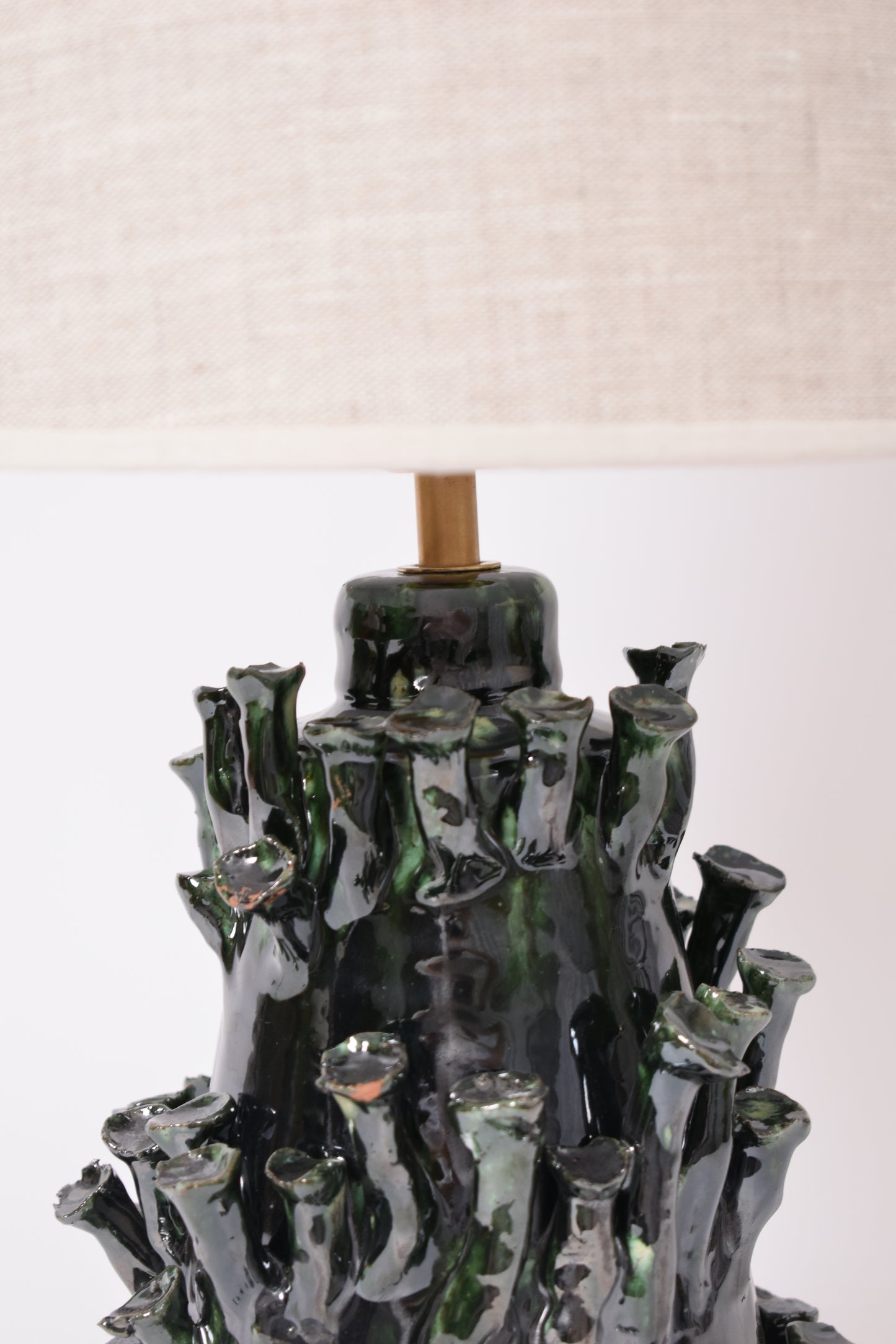 "Belize" 25cm green and black lamp, Barracuda Edition.