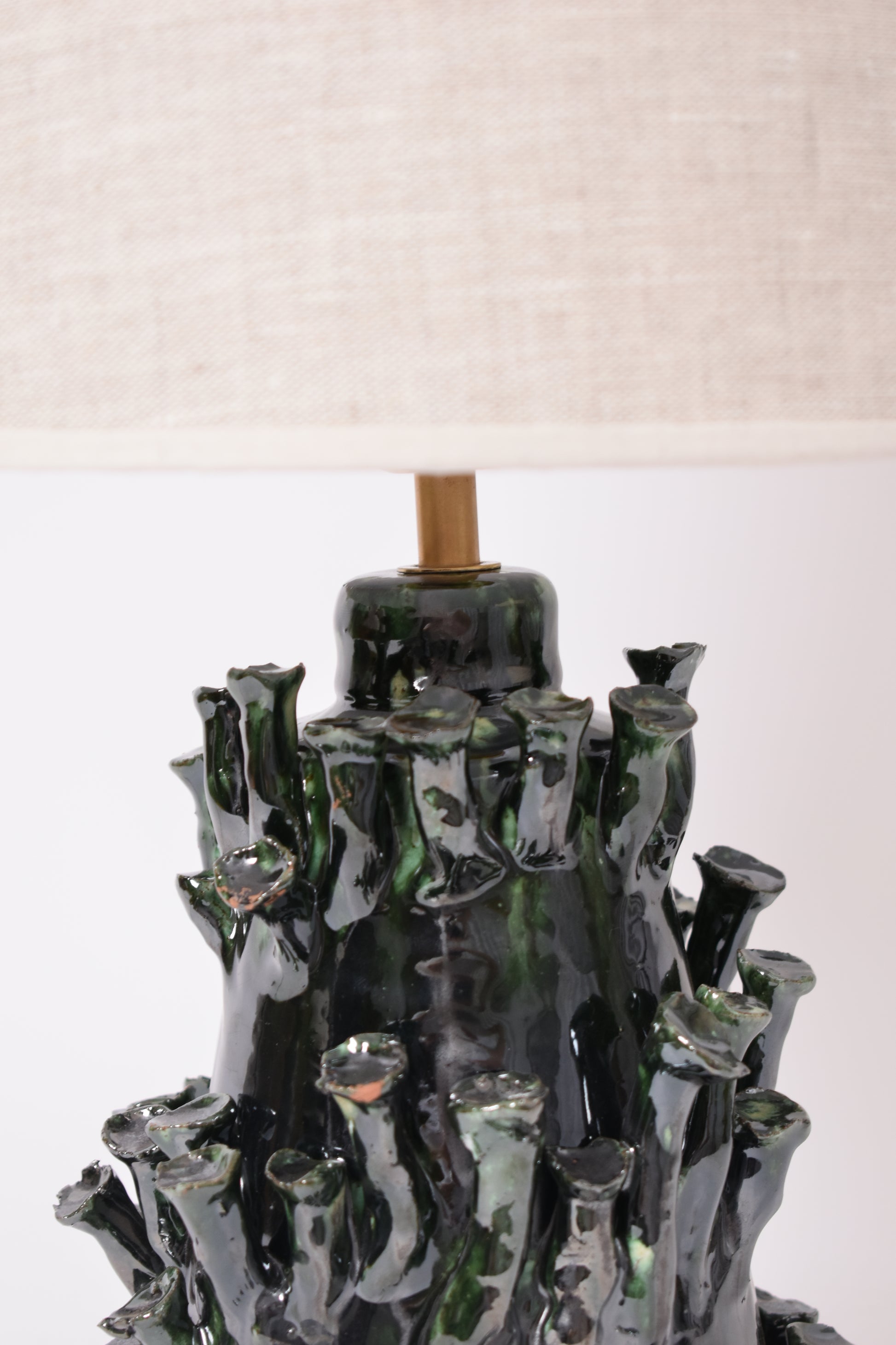 "Belize" 25cm green and black lamp, Barracuda Edition.
