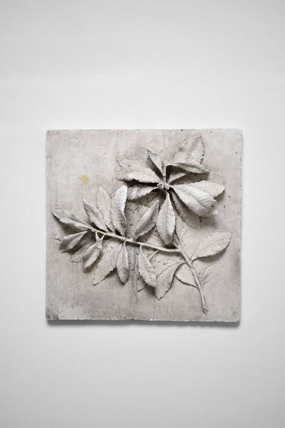 Low relief plaster with floral pattern, 1920s.