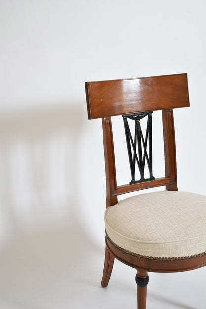 Set of four neoclassical chairs, 1920s.