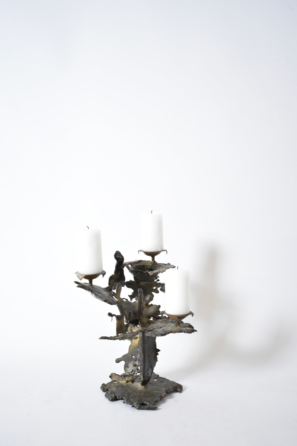 Brutalist candle holder, 1960s.