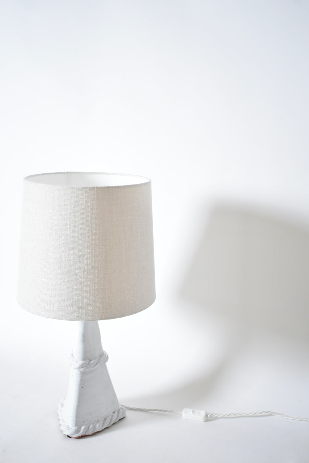 "Arrabida" rope 33cm white table lamp, Barracuda Edition.