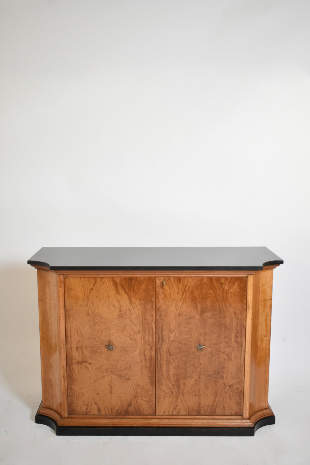 Walnut veneer sideboard, 1940s.