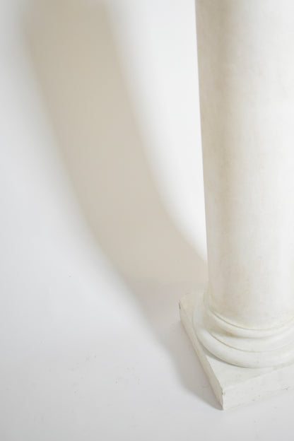 Pair of neoclassical plaster columns, 1930s.