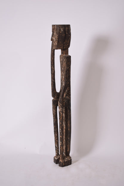 The seated man wooden sculpture, 1970s.