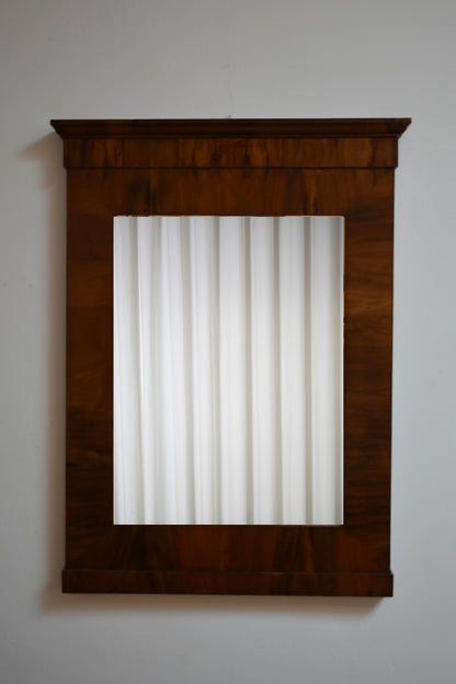 Empire style mahogany beveled mirror, 1940s.