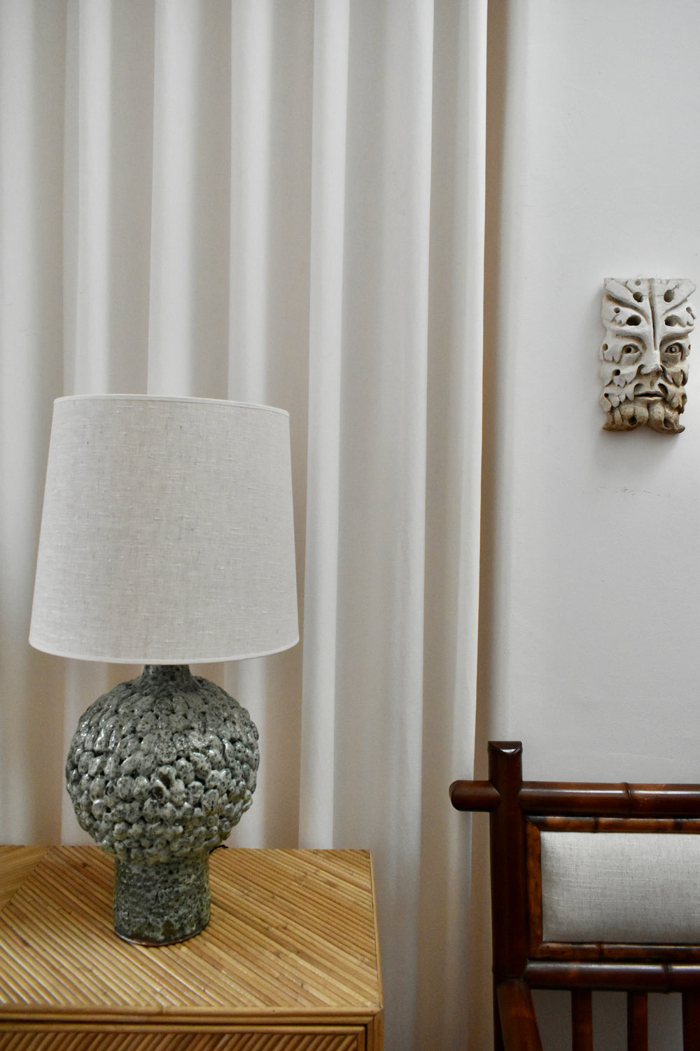 "Melides" 42cm light green lamp, Barracuda Edition.