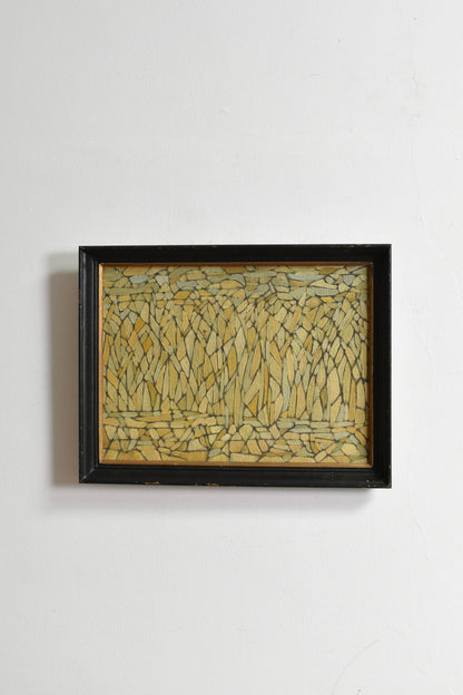 "Abstract Composition" oil on panel, 1960s.