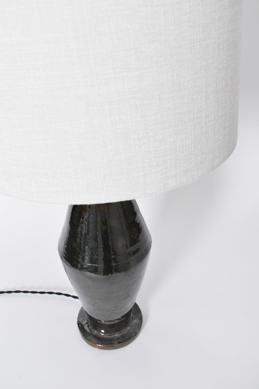 "Arrabida" 40cm dark green table lamp, Barracuda dition.