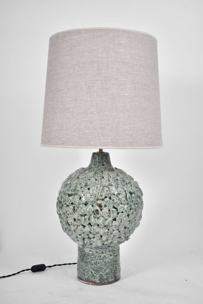 "Melides" 42cm light green lamp, Barracuda Edition.