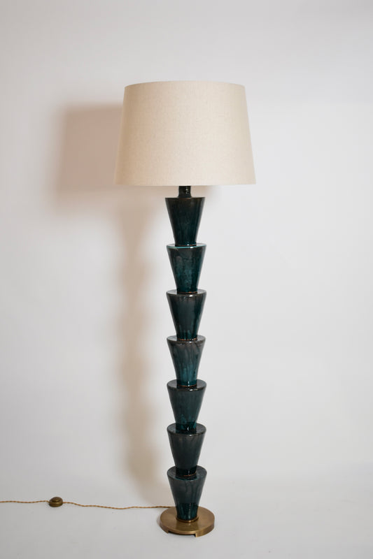 “Nizwa” dark turquoise  floor lamp, Barracuda Edition.