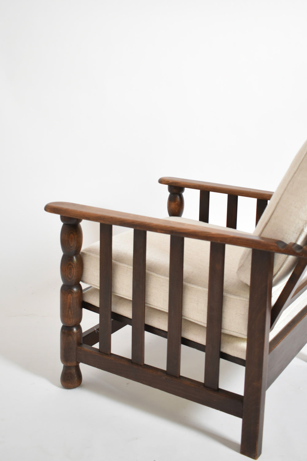 Dudouyt style oak armchair, 1940s.