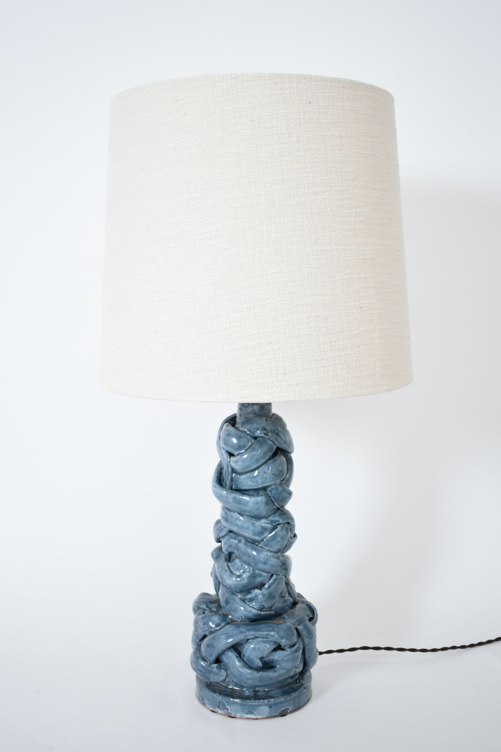 "Angkor" 42cm light blue lamp, Barracuda dition.