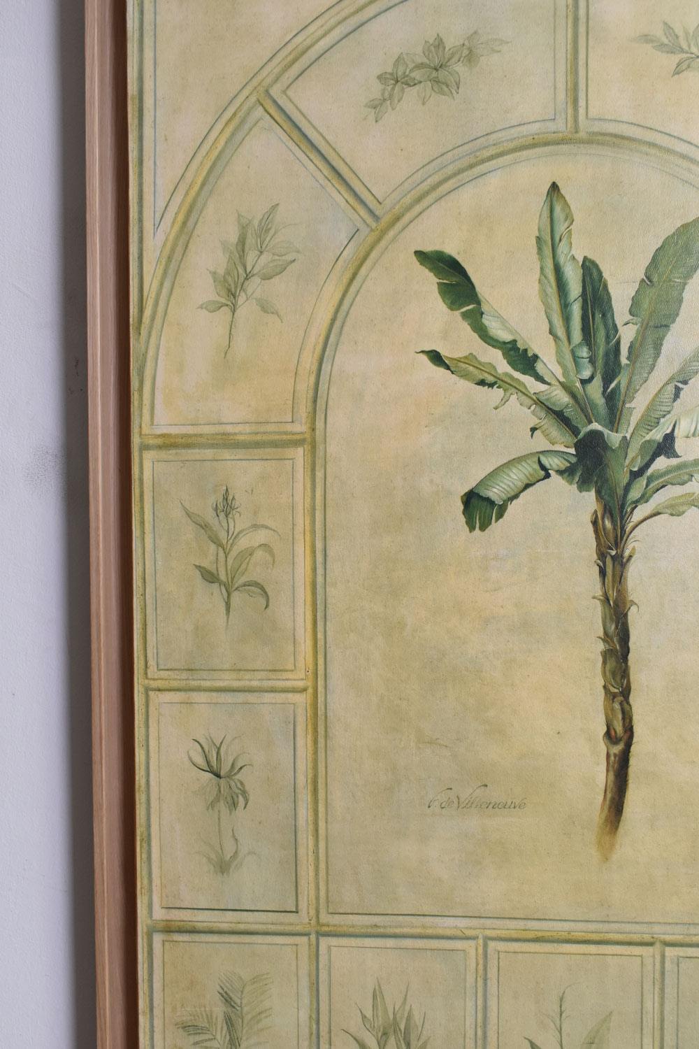 Palm tree oil on panel, 1970s.