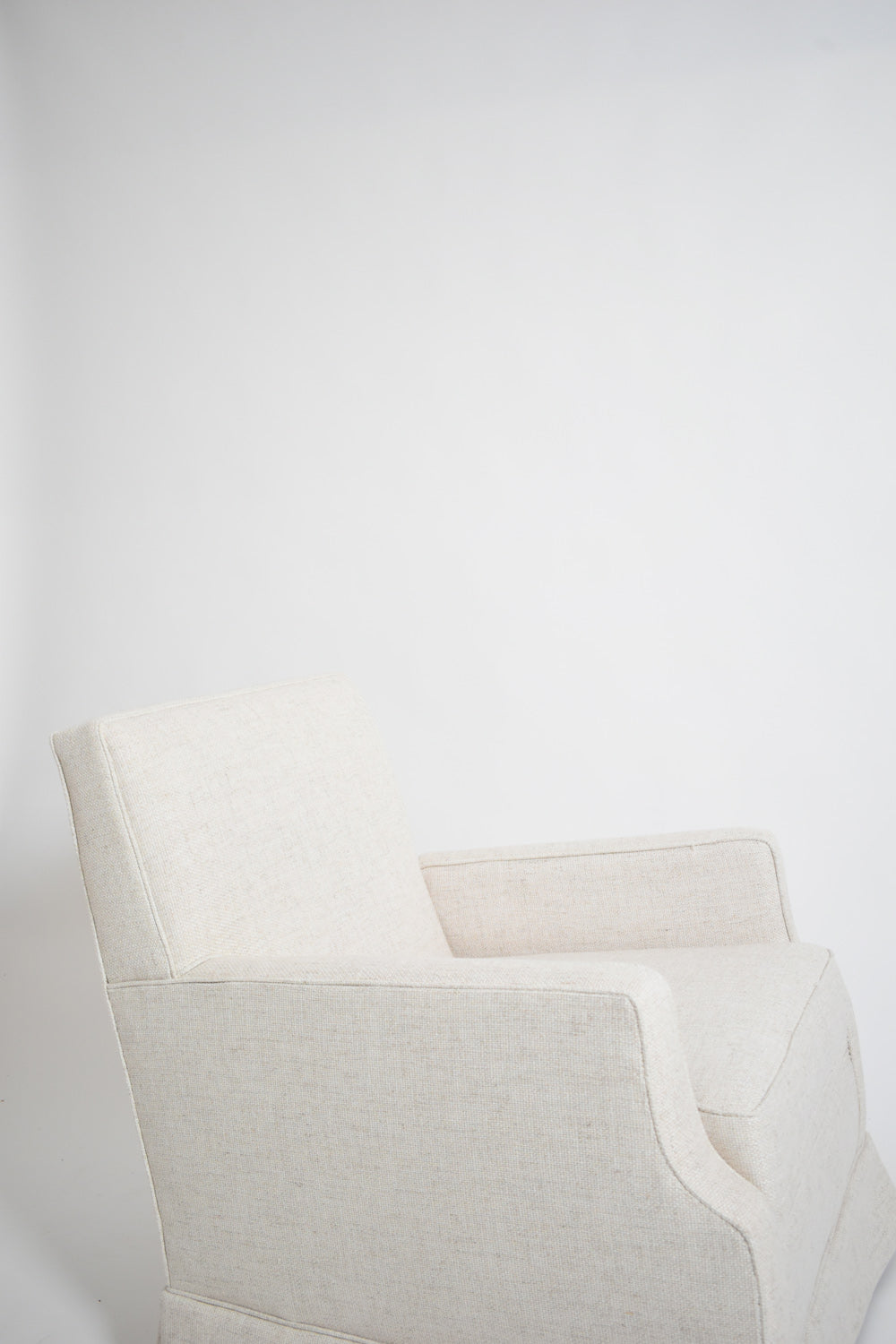 Off white textured fabric, 1960s.