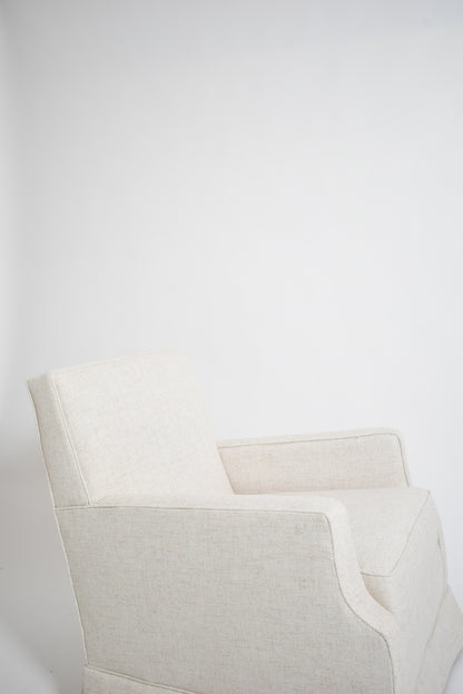 Off white textured fabric, 1960s.