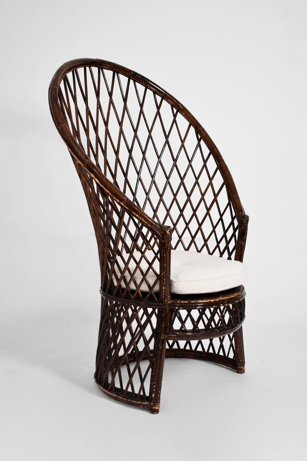 Bonacina rattan and wicker chair, 1960s.