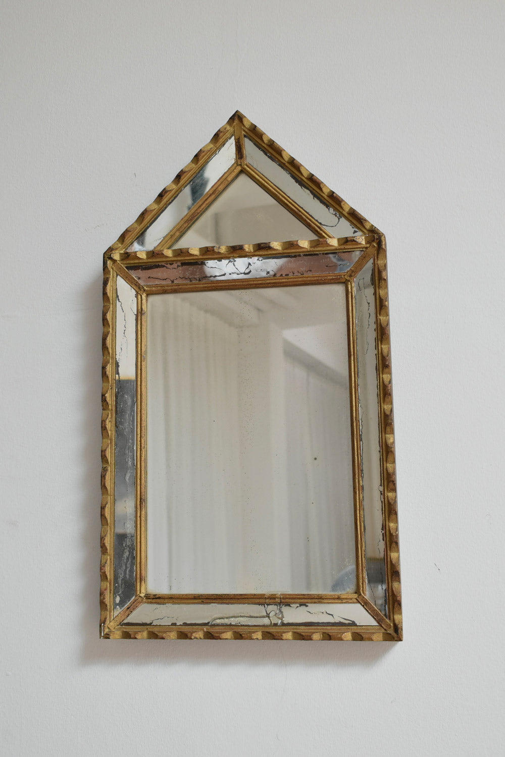 Pair of Pierre Dariel dit Dolt pedestal mirror, 1940s.
