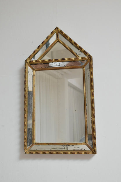 Pair of Pierre Dariel dit Dolt pedestal mirror, 1940s.
