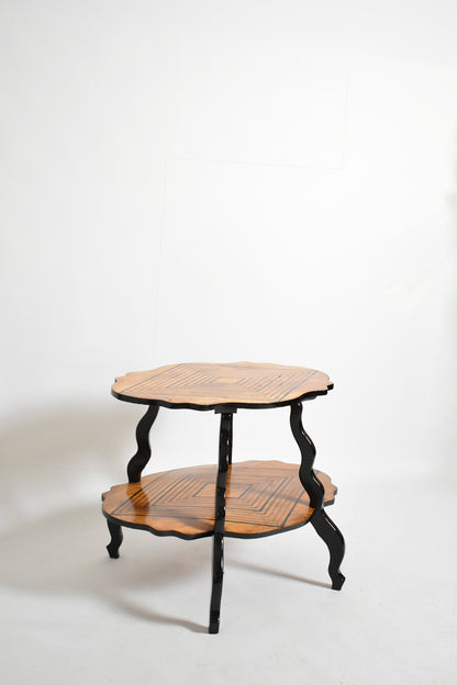 Napoleon 3 diamond pattern side table, XIXth c.