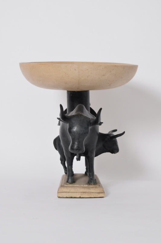 Etruscan style table center, 1970s.