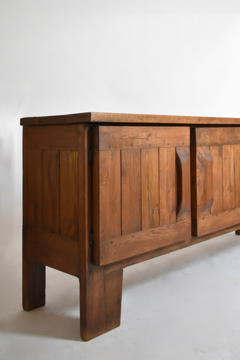 Brutalist oak sideboard, 1950s.