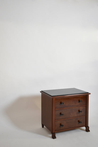 Pair of lion paws bedside tables, 1960s