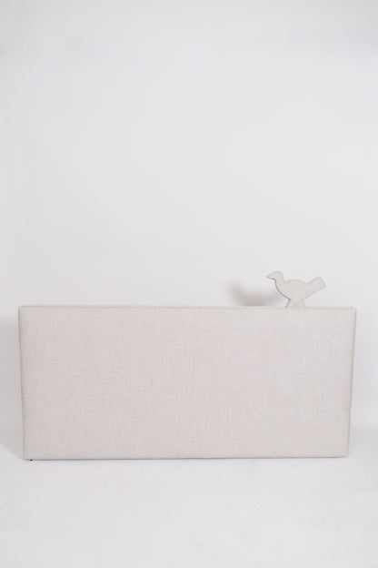 "Brejos" ivory linen headboard, Barracuda Edition.