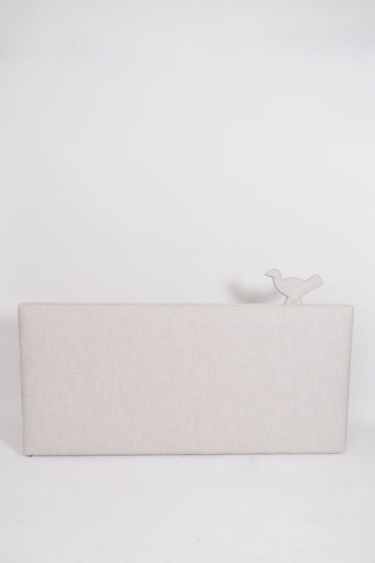 "Brejos" ivory linen headboard, Barracuda Edition.