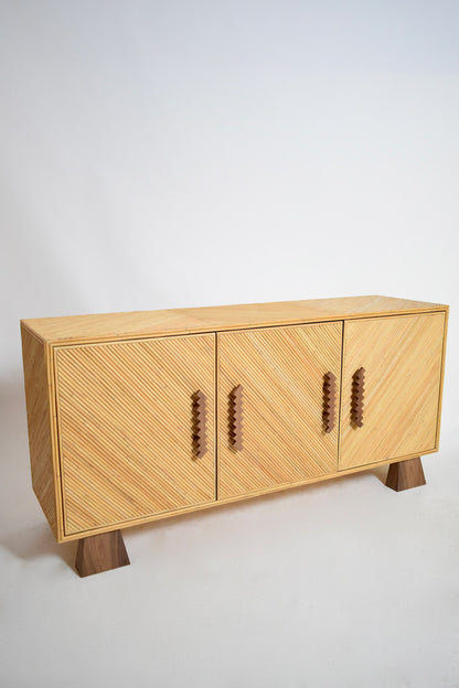 "Arrabida" 180cm rattan and walnut sideboard, Barracuda Edition.