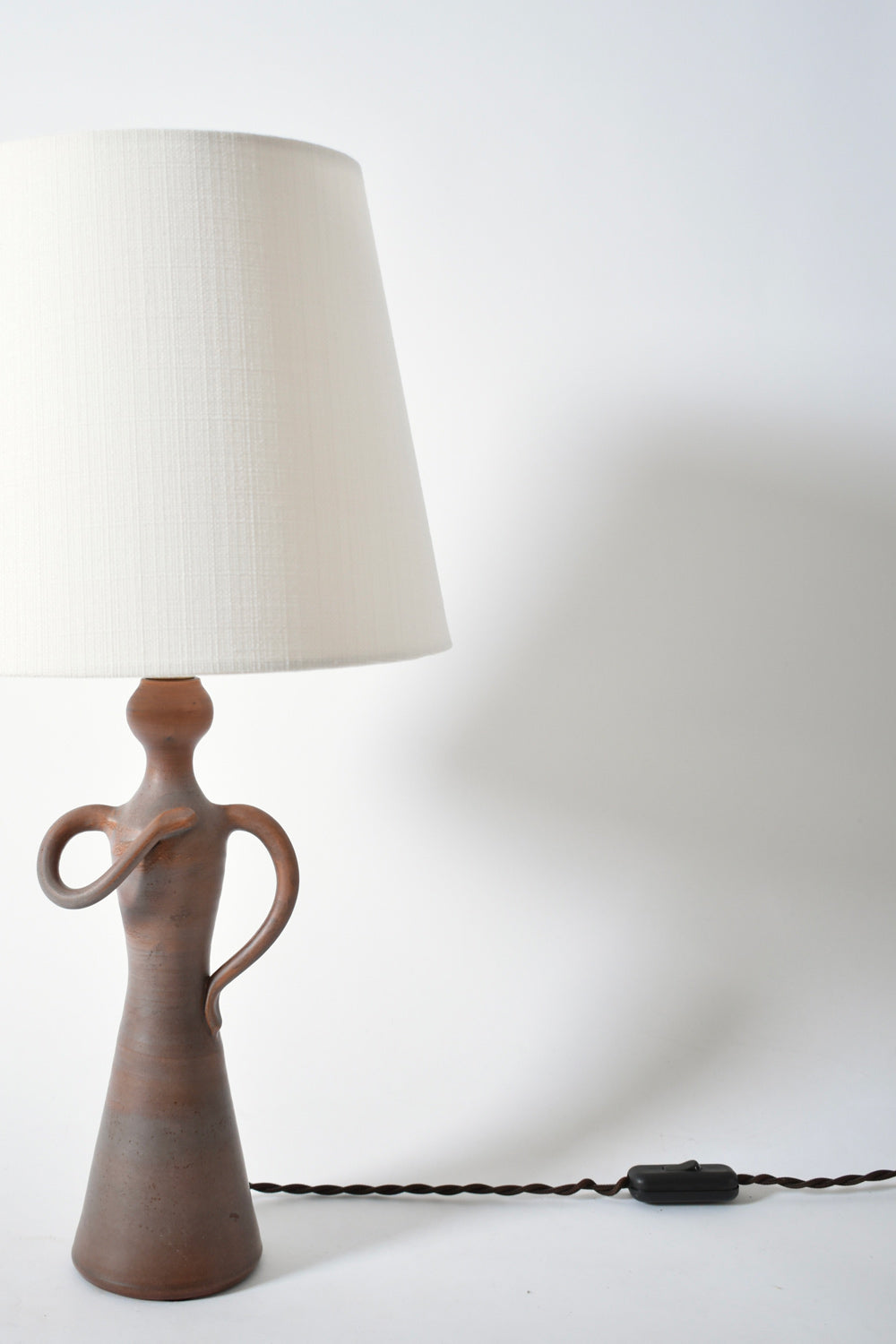 Anthropomorphic ceramic lamp, 1950s.