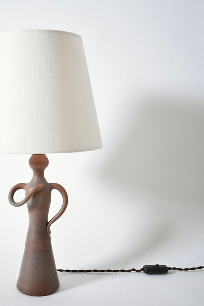 Anthropomorphic ceramic lamp, 1950s.