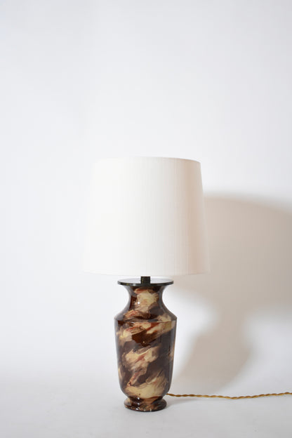 Caldas da Rainha ceramic table lamp, 1920s.