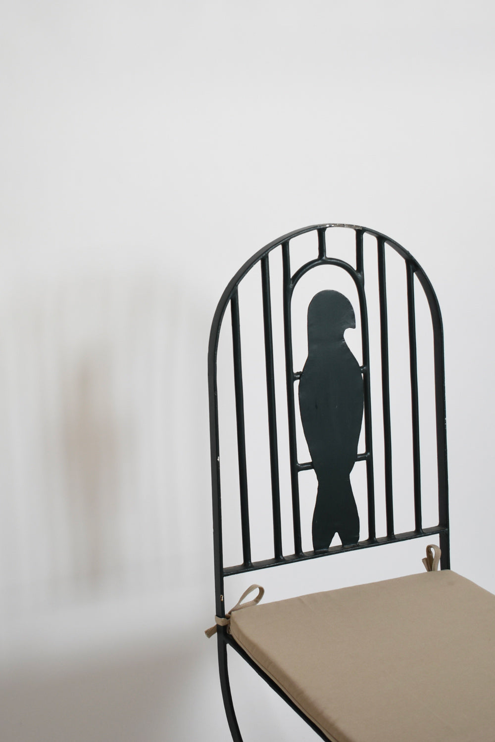Pair of wrought iron bird cage chairs, 1960s.