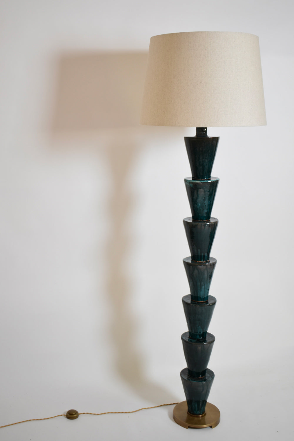 “Nizwa” dark turquoise  floor lamp, Barracuda Edition.
