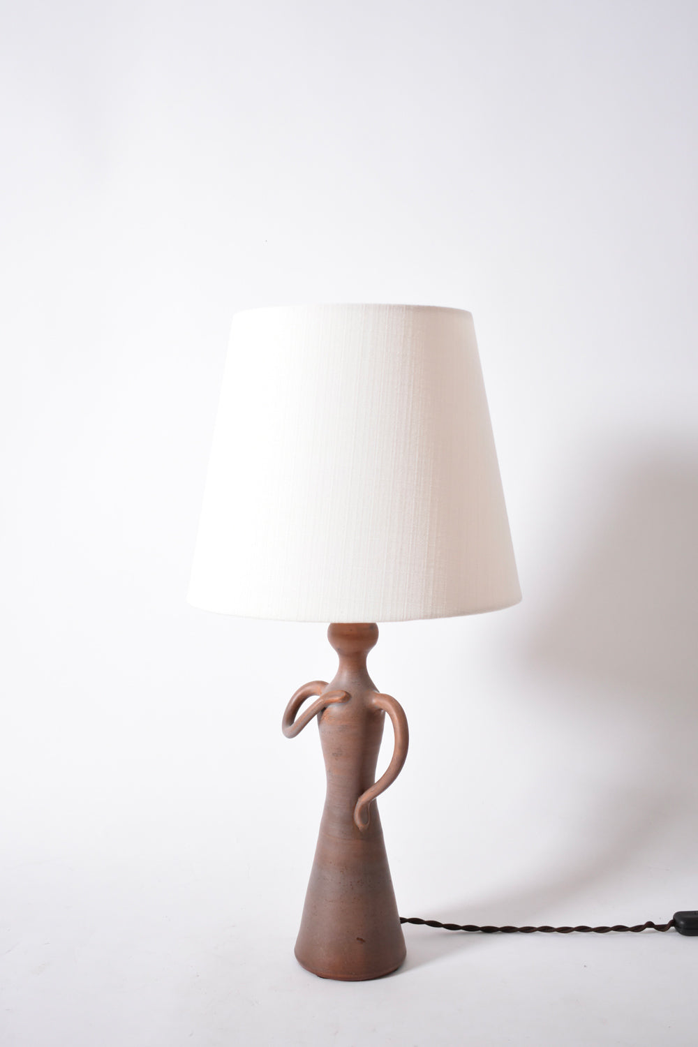 Anthropomorphic ceramic lamp, 1950s.