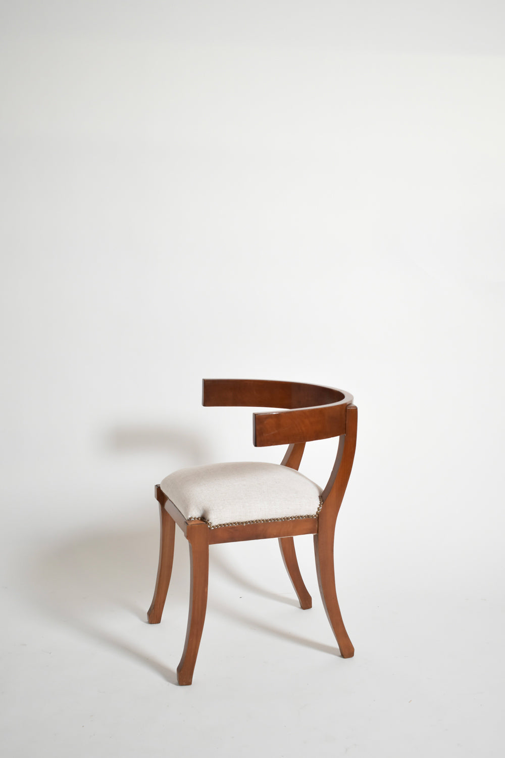 Set of six etruscan style chairs, XIXth c.