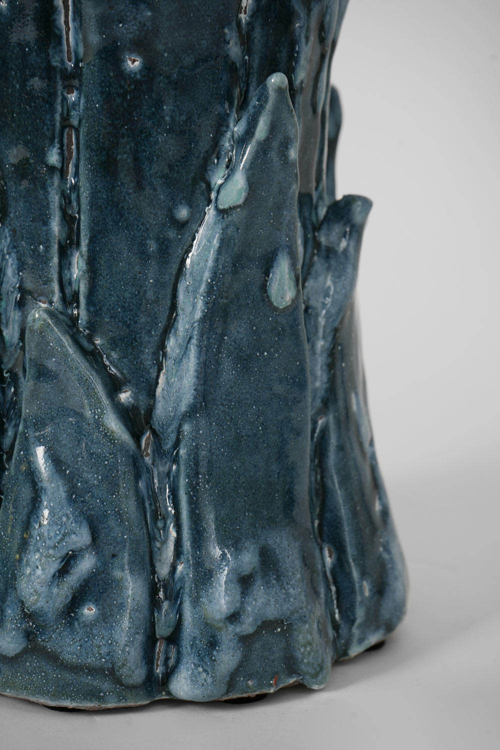 "Sintra" 30cm blue and white table lamp. Barracuda edition.