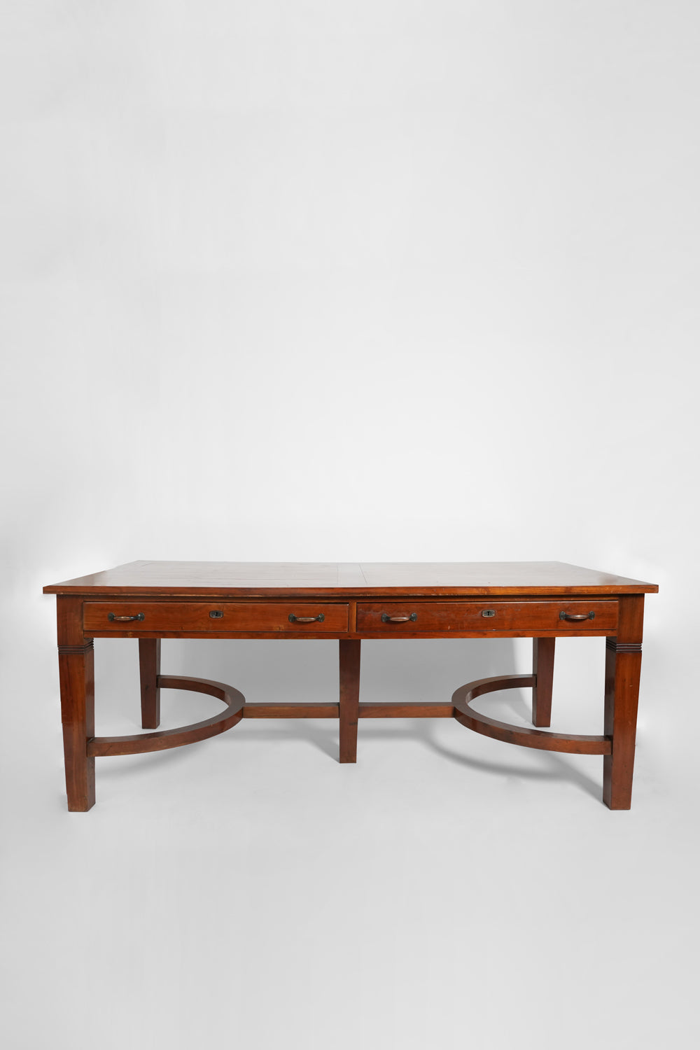 Wooden library table. Portugal, 1940s.