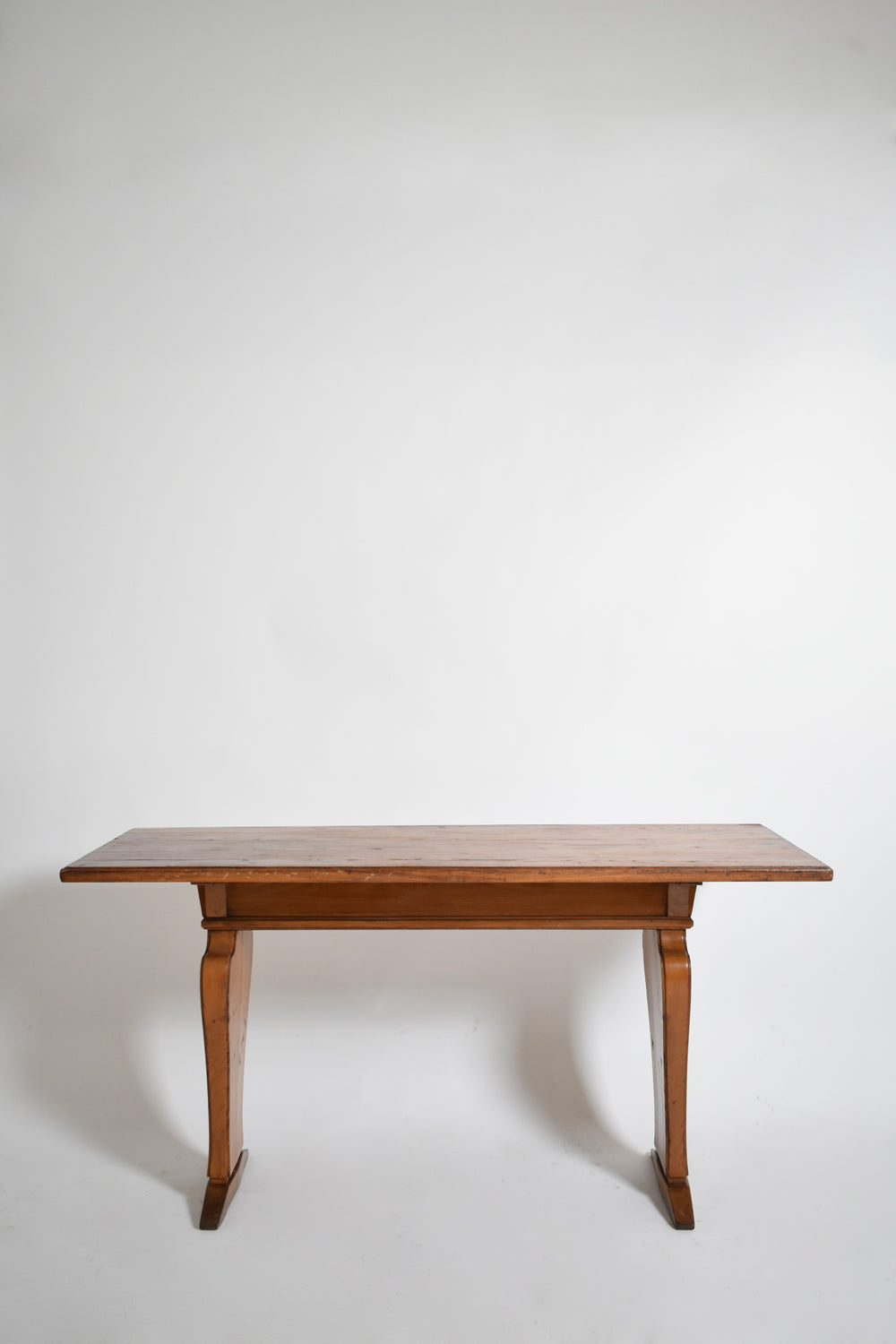 Neoclassical oak console table, 1950s.