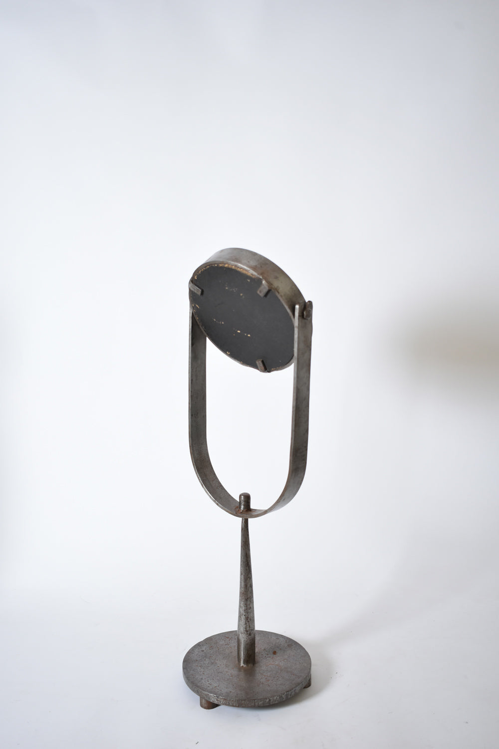 Brutalist wrought iron table mirror, 1960s