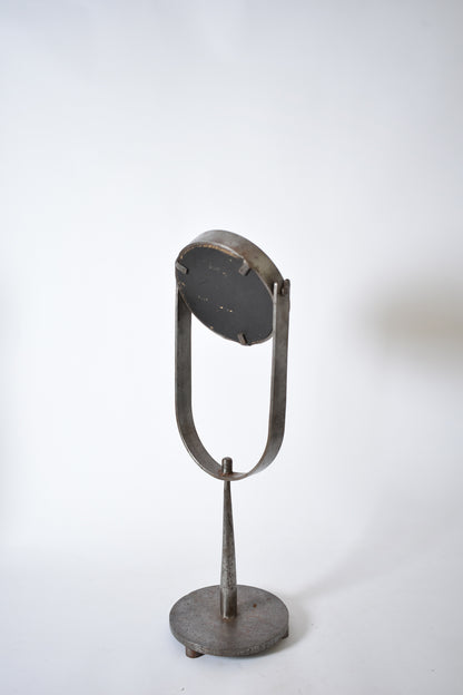Brutalist wrought iron table mirror, 1960s