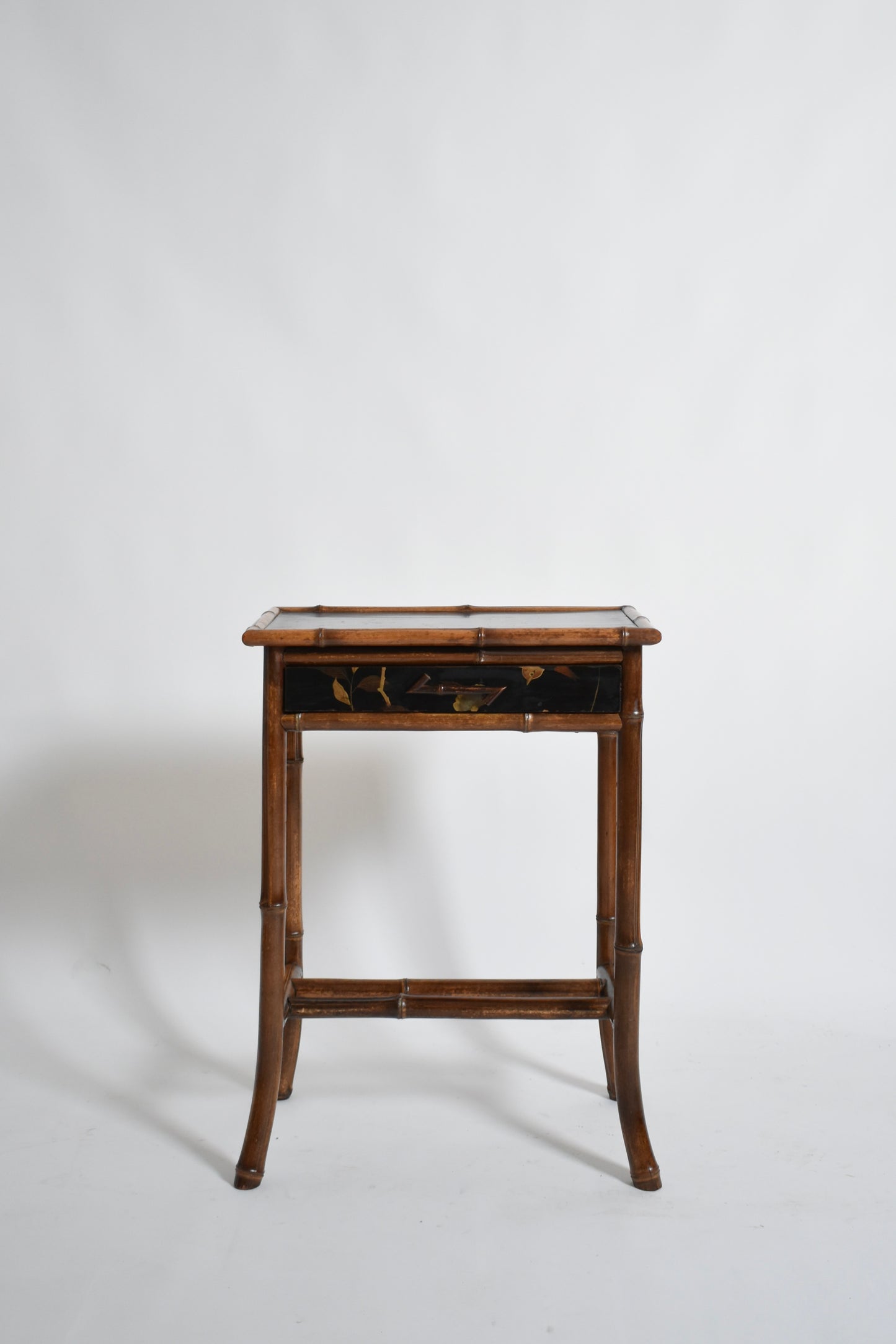 Chinese style bamboo bedsisde table, 1910s.