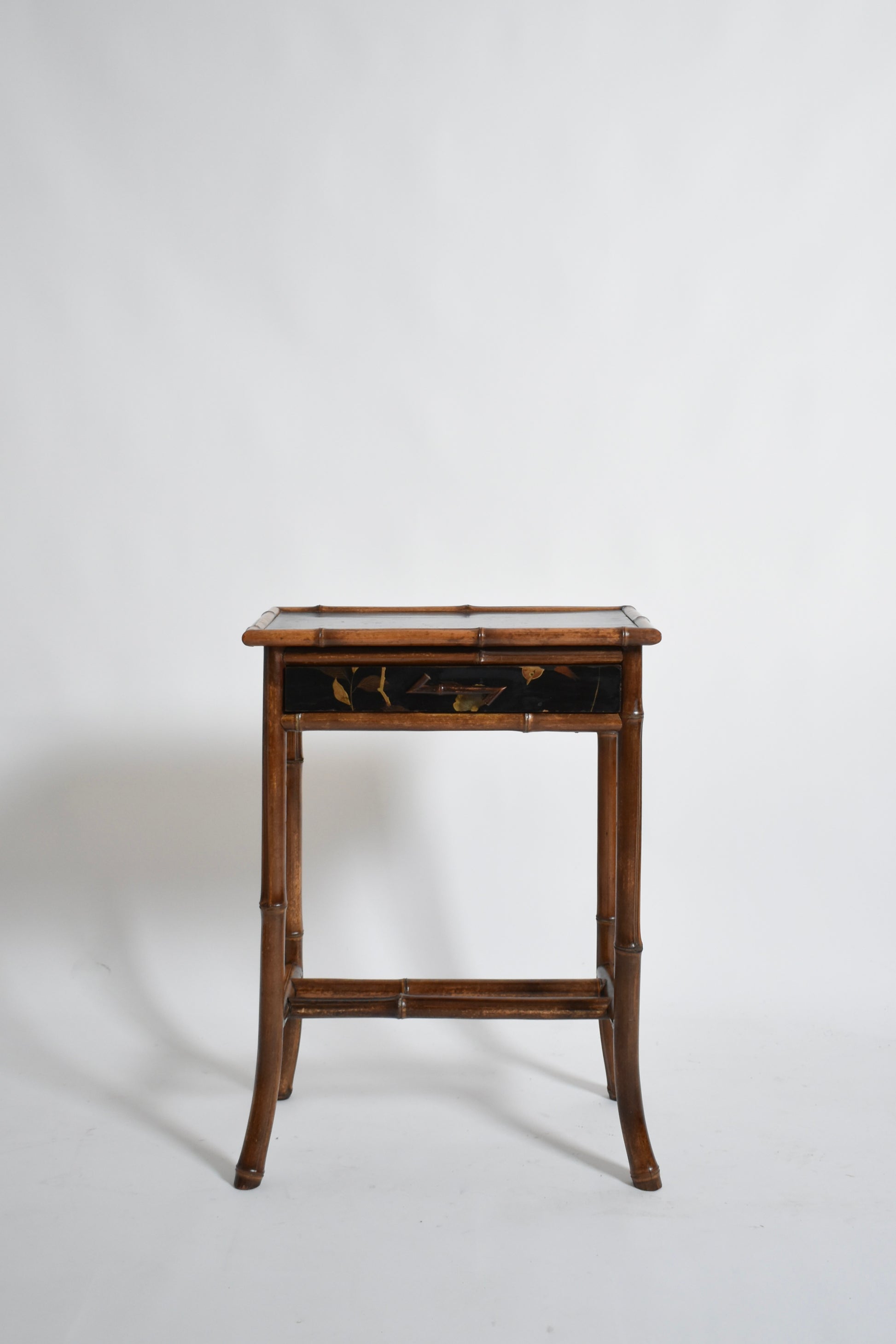 Chinese style bamboo bedsisde table, 1910s.