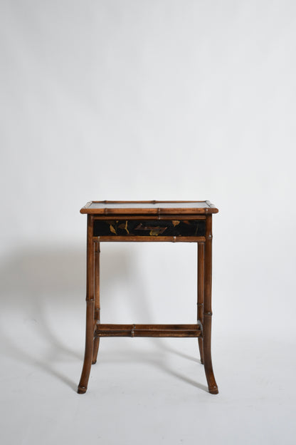 Chinese style bamboo bedsisde table, 1910s.