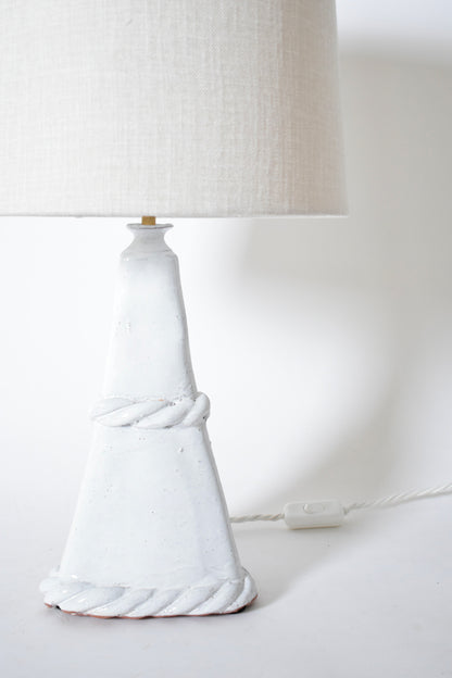 "Arrabida" rope 33cm white table lamp, Barracuda Edition.