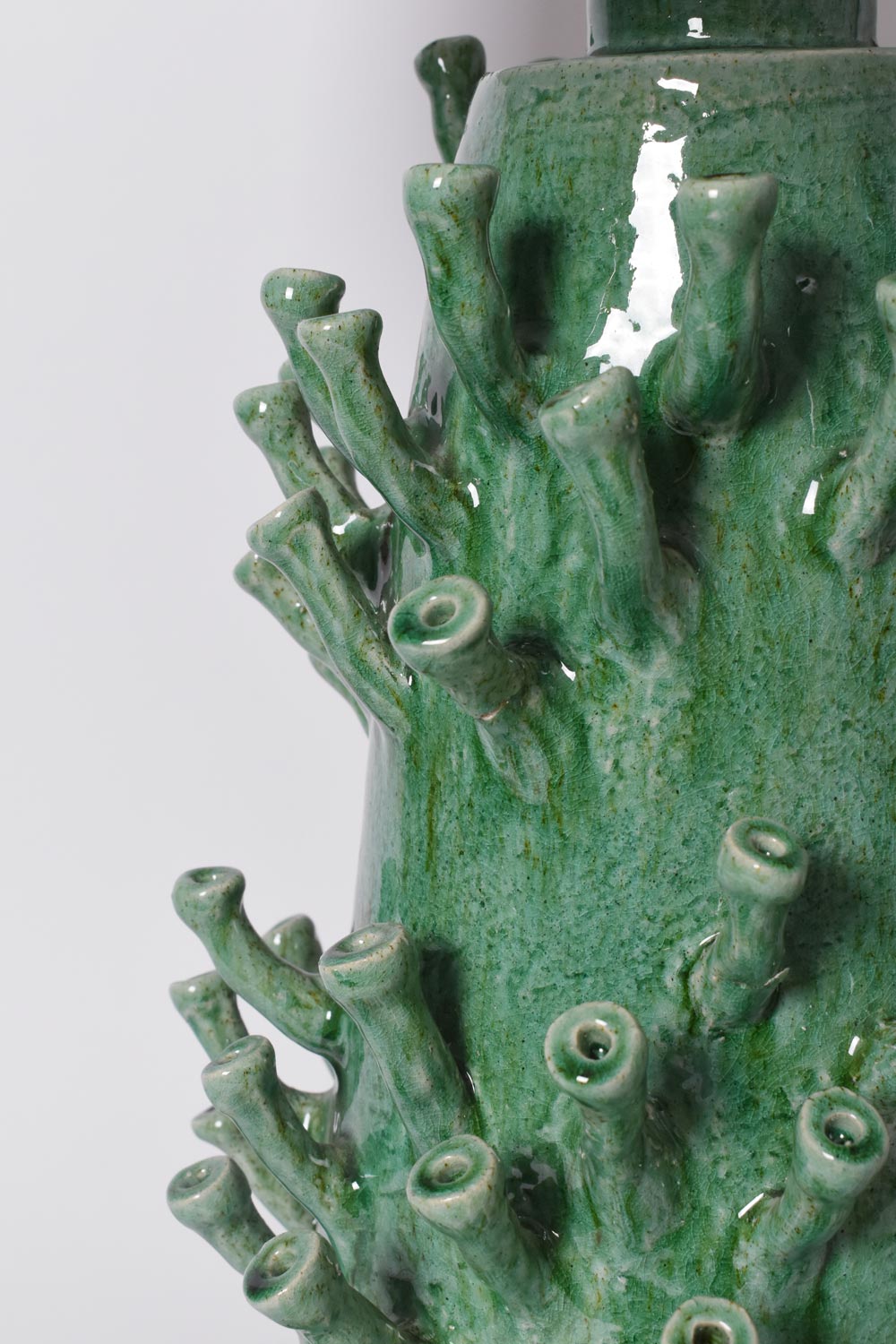 "Belize" 45cm green lamp, Barracuda Edition.